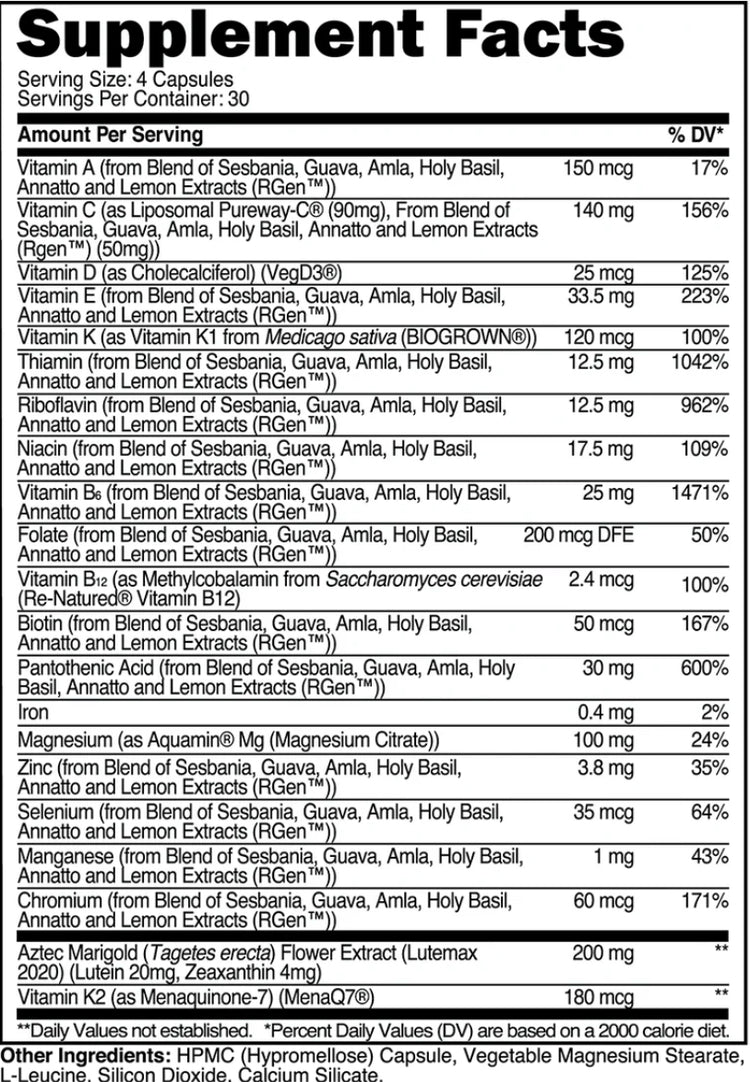Transparent Labs - Multi Vitamins (Organic Vitamins +)