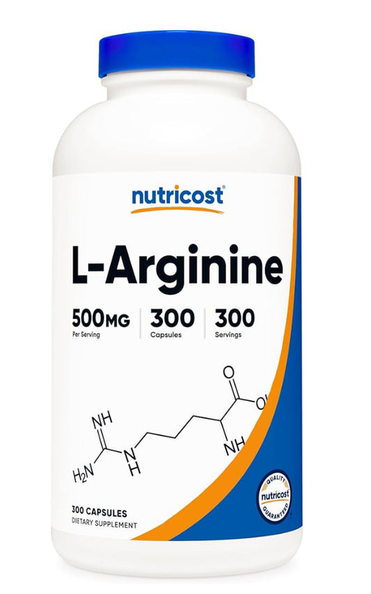 Nutricost - L-Arginine 500 mgs (300 caps)