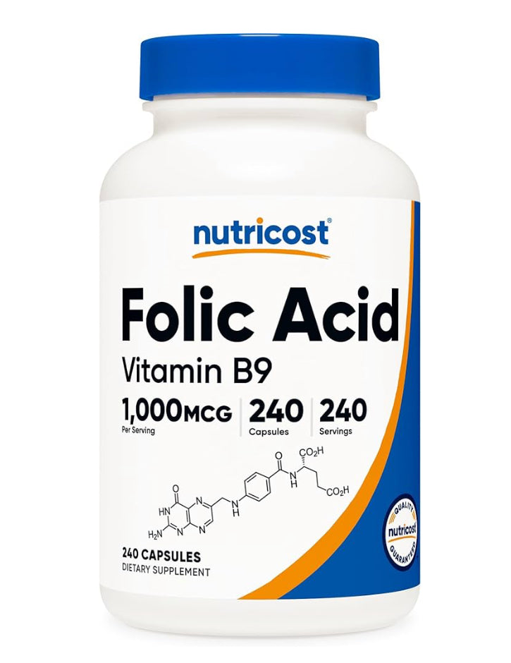 Nutricost - Folic Acid Vitamin B9 (240 Caps)