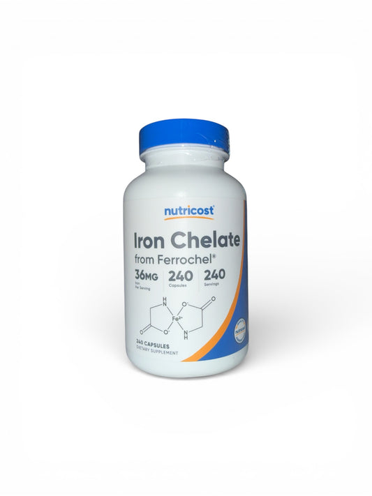 Nutricost - Iron Chelate 36mgs (240 Caps)