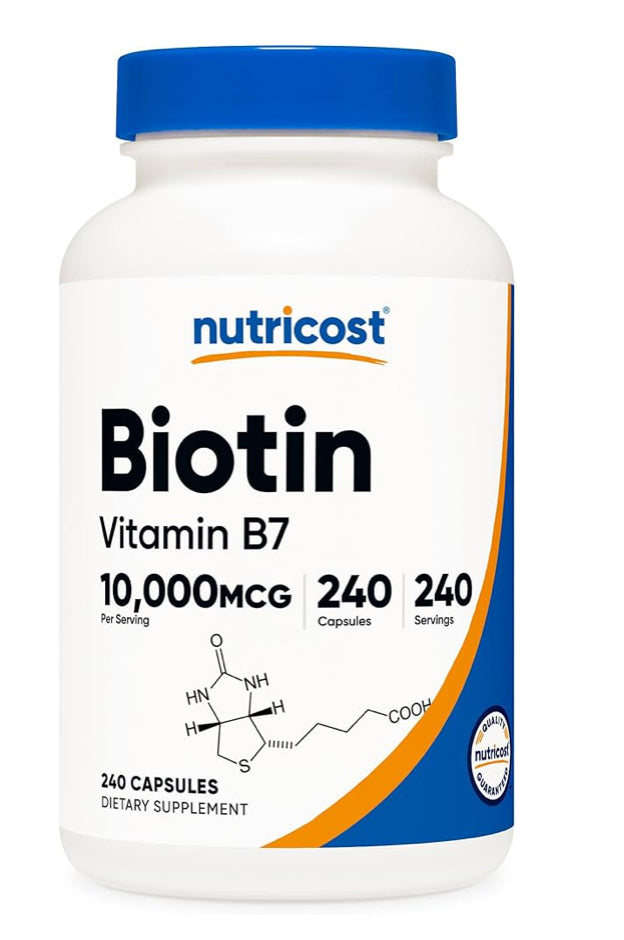 Nutricost - Biotin Vitamin B7 10,000mcg (240 caps)