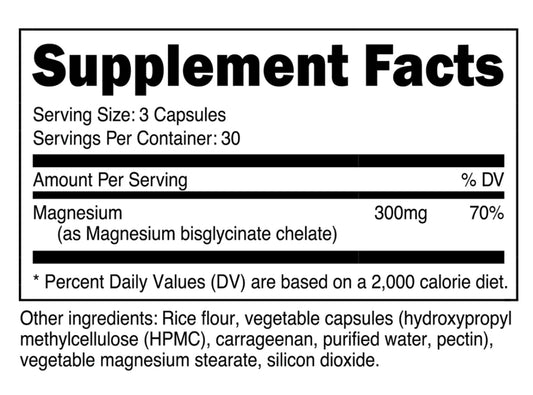 Transparent Labs - Magnesium Bisglycinate (90 Caps) - Eva's Supplements