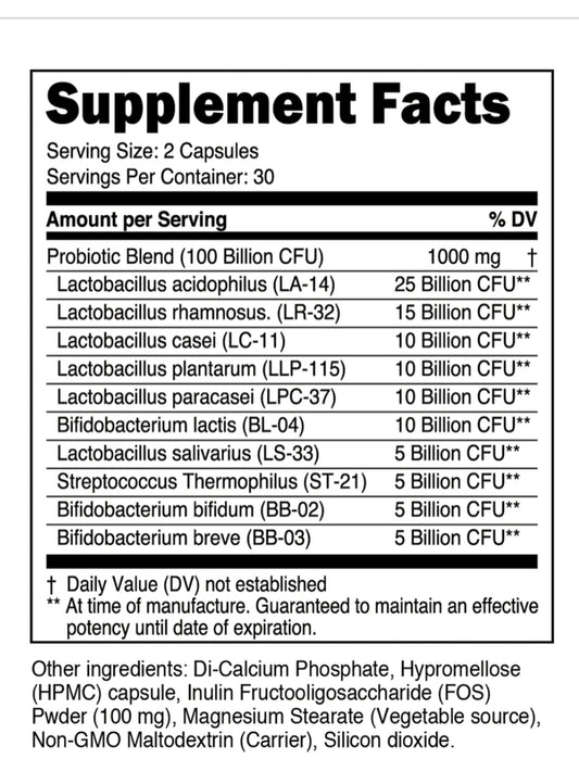 Transparent Labs - Probiotic Advanced Gut Health Formula (60 Caps) - Eva's Supplements