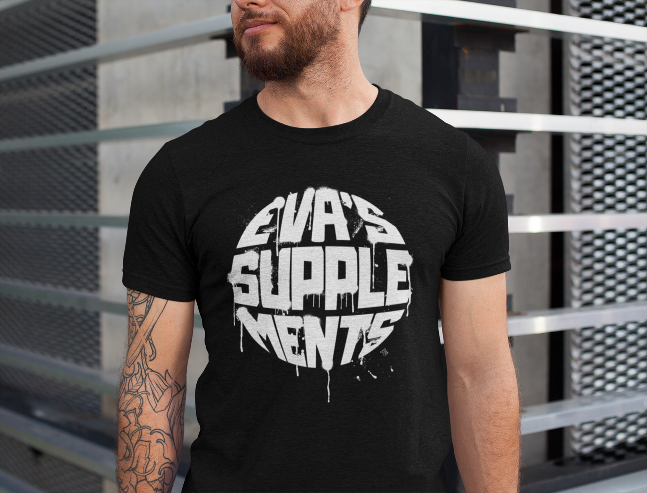 EVAS - Black T-Shirt (Select your size) - Eva's Supplements