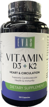 EVAS - Vitamin D3 + K2 (120 Serv)
