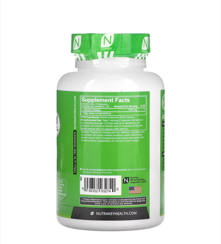 Nutrakey - L Citrulline (90 Caps) - Eva's Supplements