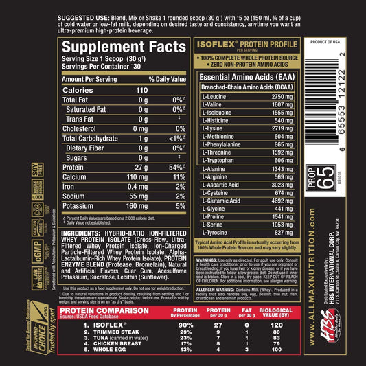 Allmax Nutrition - Isoflex - Eva's Supplements