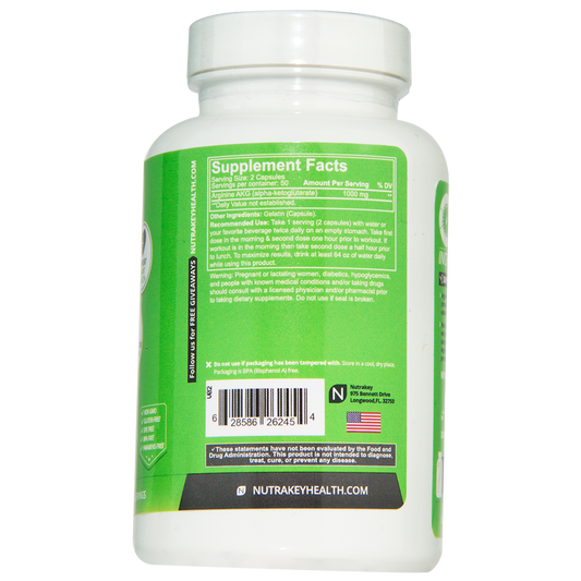 NutraKey - Arginine (100 Caps) - Eva's Supplements