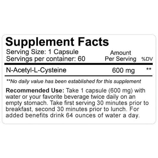 NutraKey - NAC (60 Caps) - Eva's Supplements