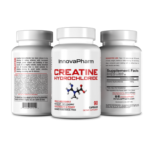 Innovapharm - Creatine HCL (90 Caps) - Eva's Supplements