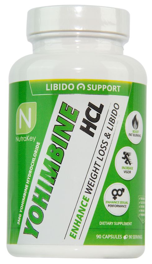 NutraKey - Yohimbine HCL (90 Caps) - Eva's Supplements