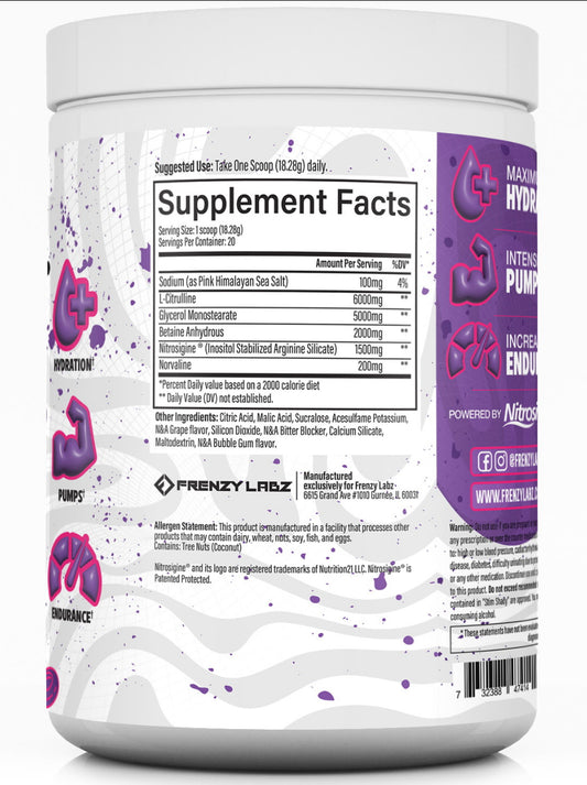 Frenzy Labz - OutBurst Stim Free Pump (20 Serv)