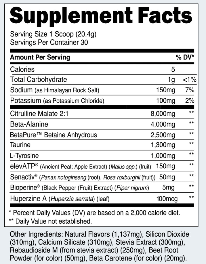 Transparent Labs - Stim Free Pre Workout (30 servings)
