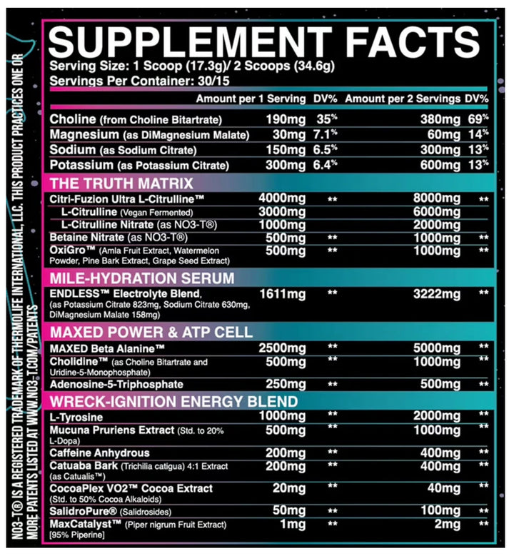 Inspired - DVST8 Ultra Dosed Pump/Pre-Workout (30 servings)