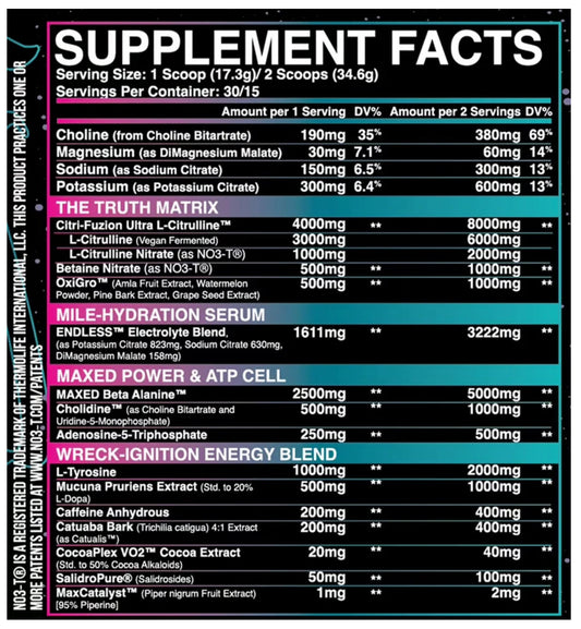 Inspired - DVST8 Ultra Dosed Pump/Pre-Workout (30 servings)