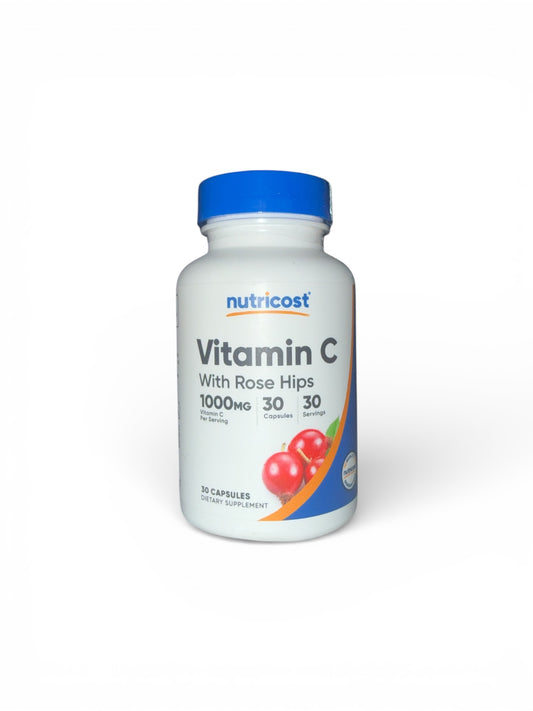Nutricost - Vitamin C with Rose Hips 1000mgs (30 caps)