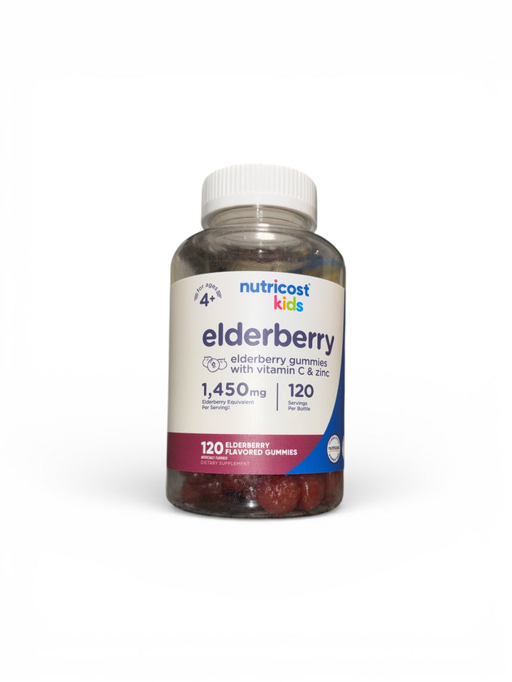 Nutricost Kids - Elderberry Gummies w. vitamin C & Zinc 1,450mg (120 gummies)