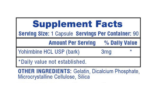 Hi-Tech Pharmaceuticals - Yohimbine HCL (90 caps)