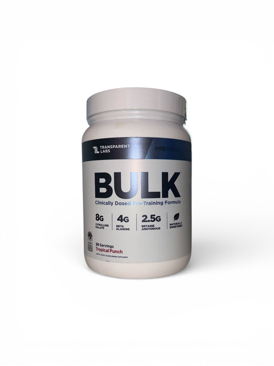 Transparent Labs - BULK Preworkout (30 Serv)