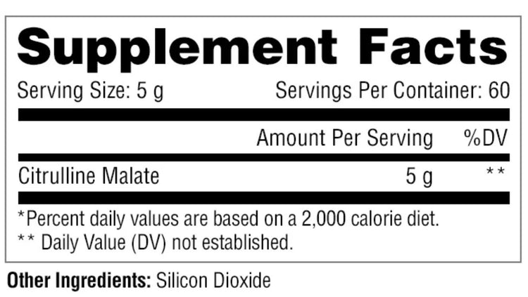 Metabolic Nutrition - Citrulline (60 servings)