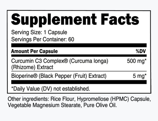 Transparent Labs - Curcumin C3 (60 Caps)