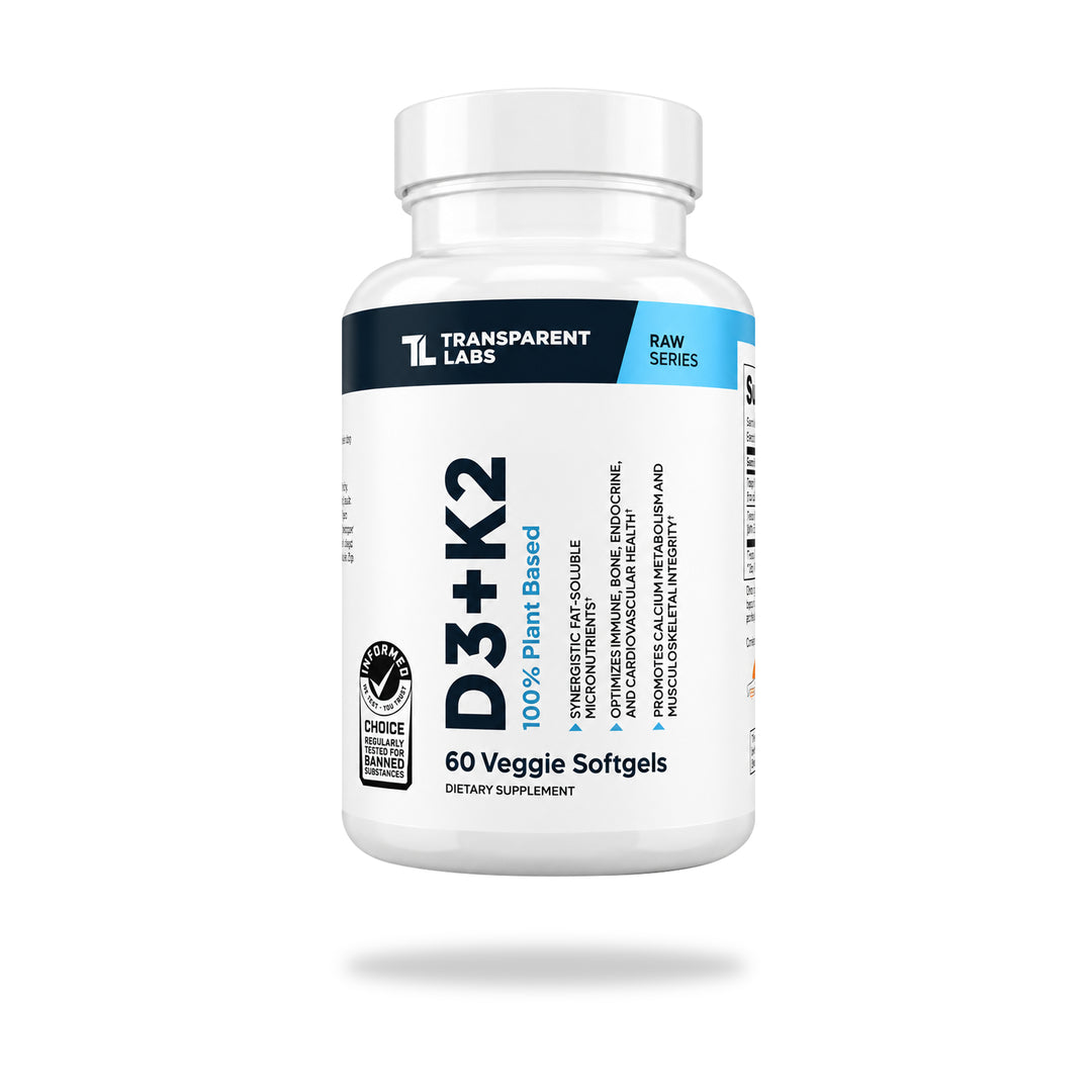 Transparent Labs - Vitamin D3+K2 (60 Veggie Softgels)