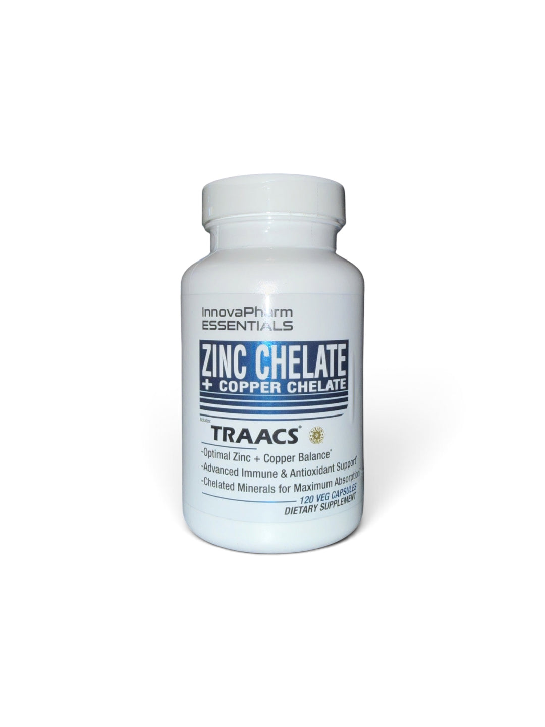 Innovapharm - Zinc Chelate + Copper Chelate (120 Veg Capsules)