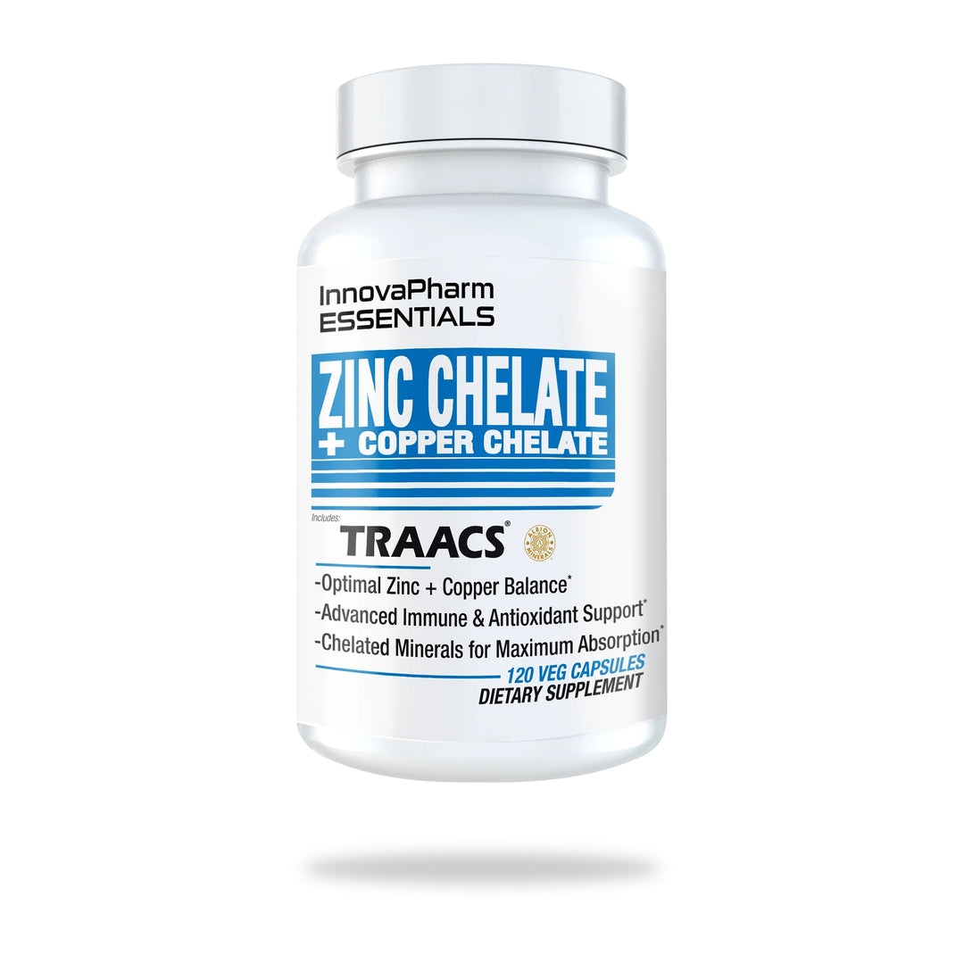 Innovapharm - Zinc Chelate + Copper Chelate (120 Veg Capsules)
