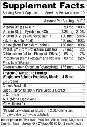 Metabolic Nutrition - Thyrene (30 Caps)