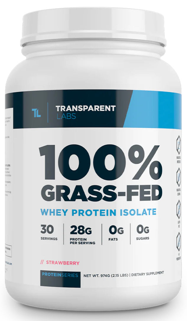 Transparent Labs - 100% Grass-Fed Whey Isolate Protein - Eva's Supplements