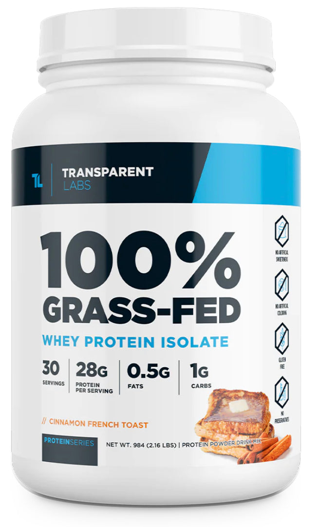 Transparent Labs - 100% Grass-Fed Whey Isolate Protein - Eva's Supplements