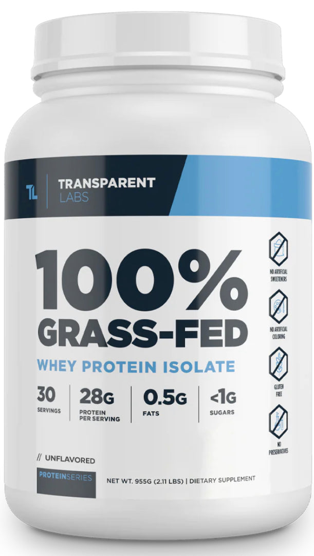 Transparent Labs - 100% Grass-Fed Whey Isolate Protein - Eva's Supplements