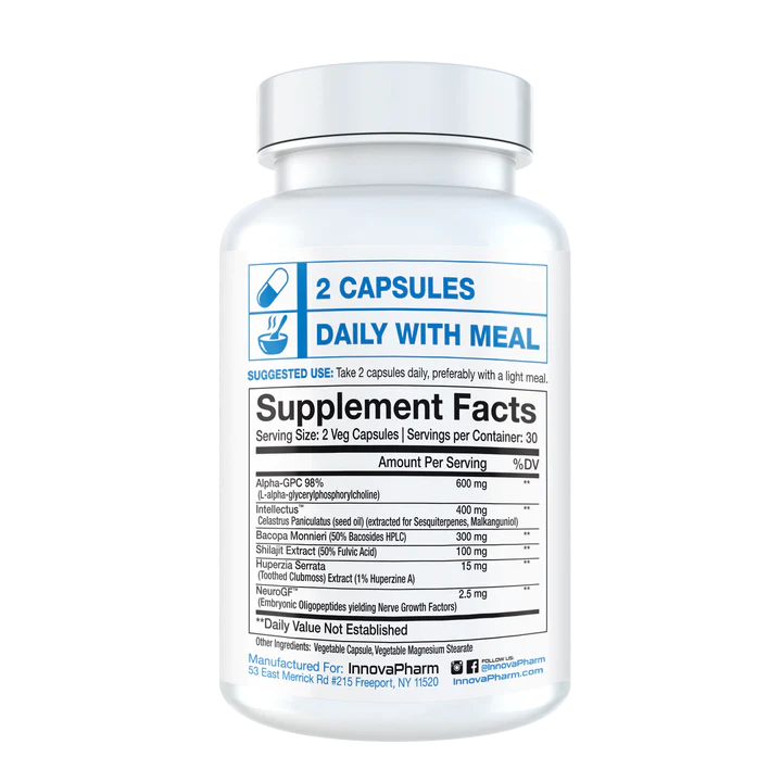 Innovapharm - Brain XL (60 Caps) - Eva's Supplements