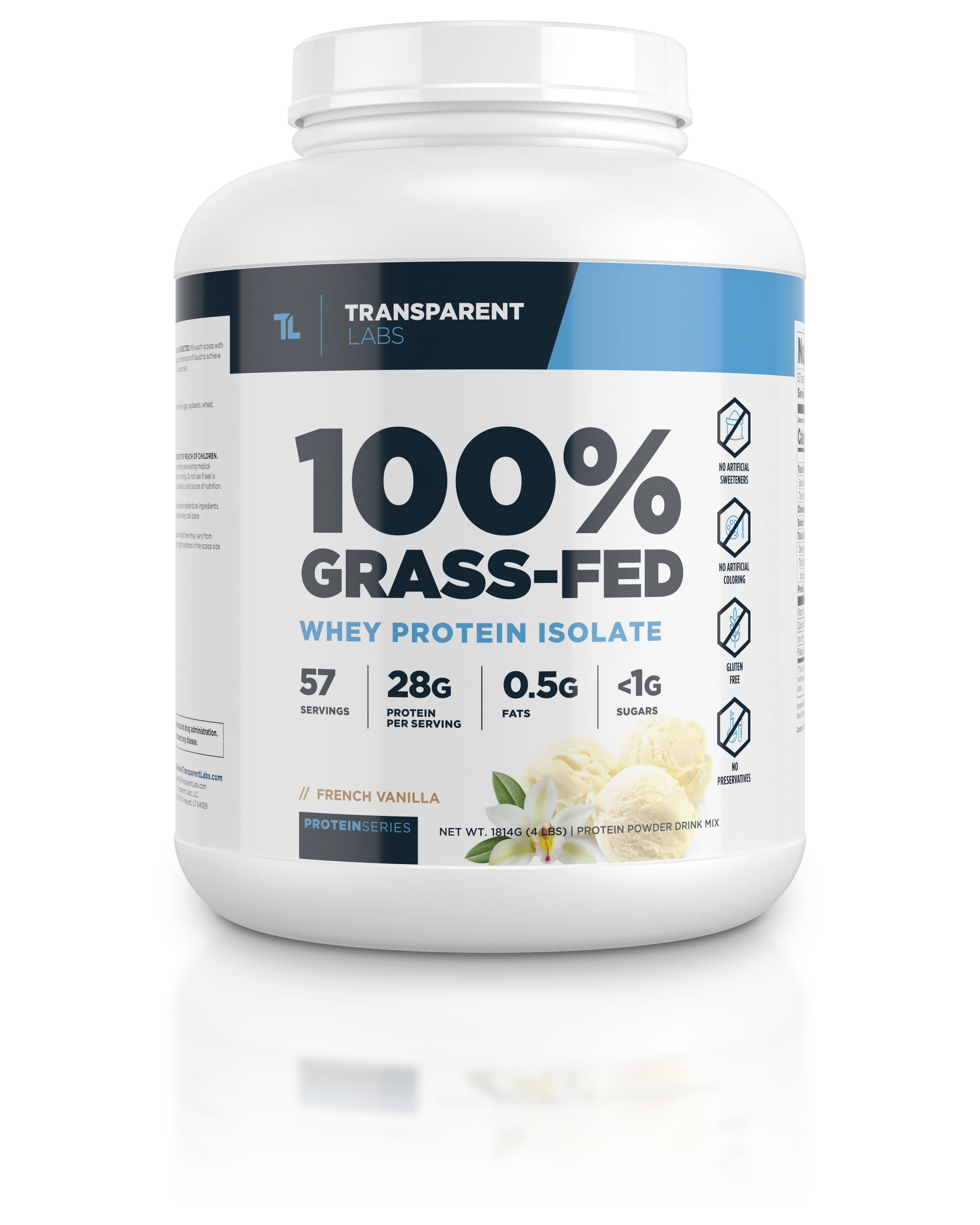 Transparent Labs - 100% Grass-Fed Whey Isolate Protein - Eva's Supplements