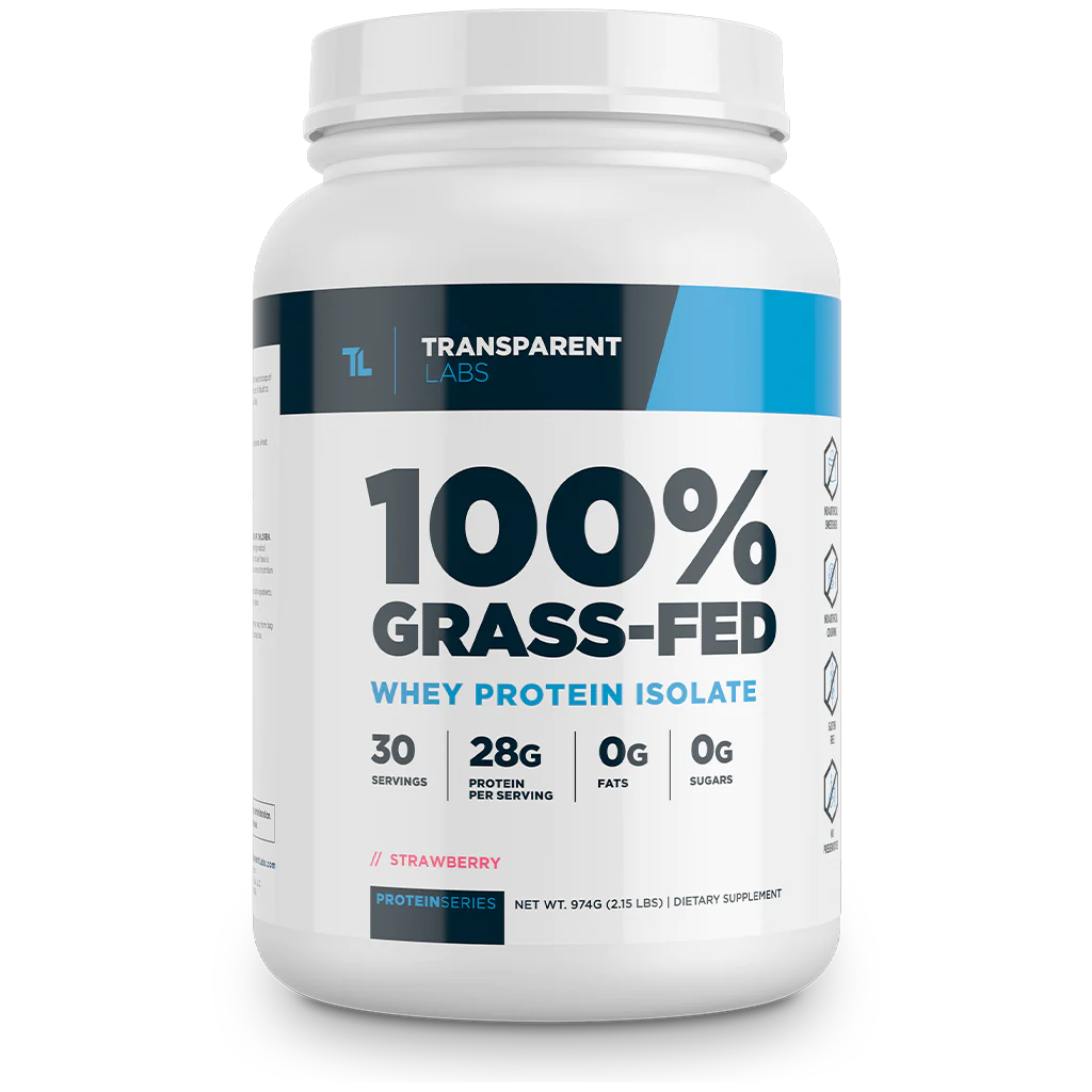 Transparent Labs - 100% Grass-Fed Whey Isolate Protein - Eva's Supplements