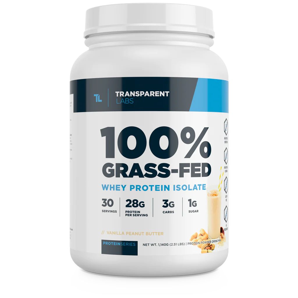 Transparent Labs - 100% Grass-Fed Whey Isolate Protein - Eva's Supplements