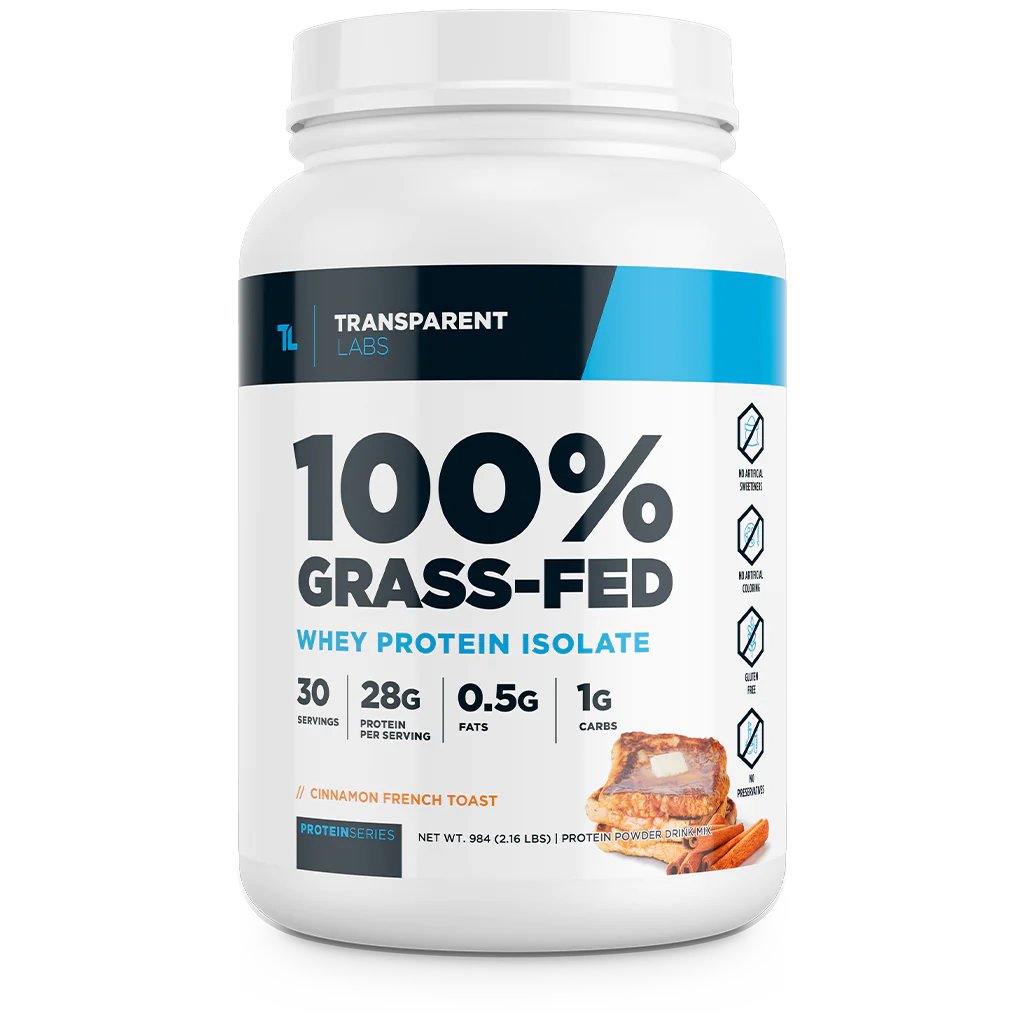 Transparent Labs - 100% Grass-Fed Whey Isolate Protein - Eva's Supplements