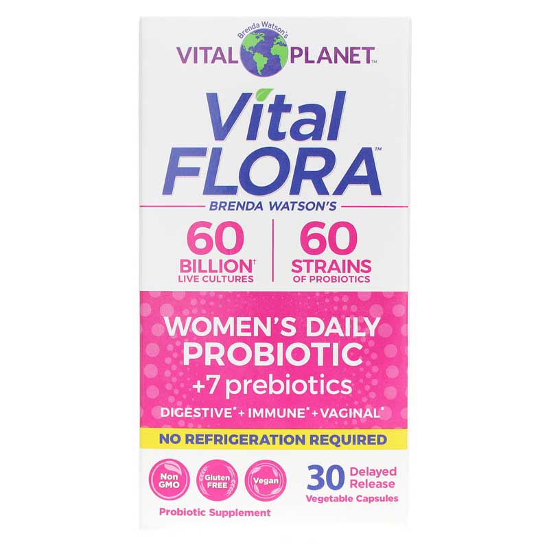 Vital Planet - Vital Flora Women's Daily Probiotic + Prebiotics (30 Caps)